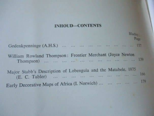 AFRICANA NOTES AND NEWS / AFRICANA AANTEKENINGE EN NUUS DESEMBER 1966