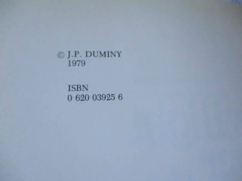 TWILIGHT OVER THE TYGERBERG - J.P. DUMINY