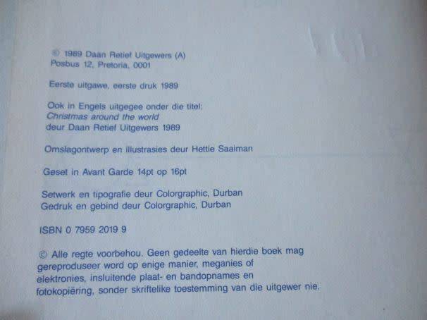 KERSFEES IN ANDER LANDE - NETTIE HATTINGH