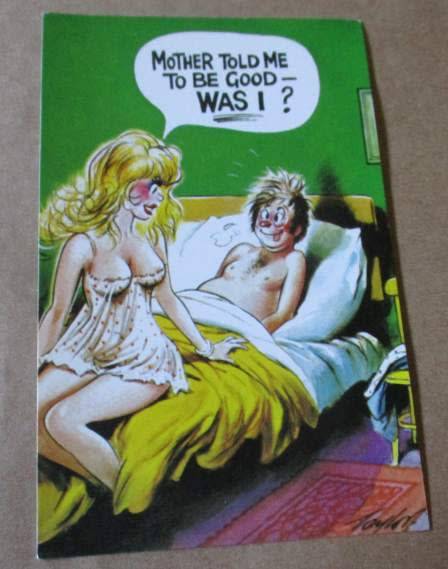 `NAUGHTIES` POST CARD