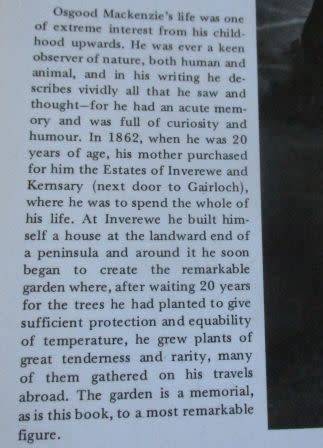 A HUNDRED YEARS IN THE HIGHLANDS - OSGOOD MACKENZIE