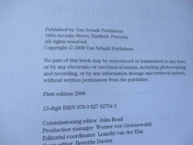 AN EDUCATOR`S GUIDE TO EFFECTIVE CLASSROOM MANAGEMENT - SA COETZEE, EJ VAN NIEKERK, JL WYDEMAN