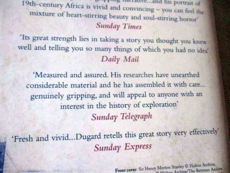 INTO AFRICA - THE DRAMATIC RETELLING OF THE STANLEY-LIVINGSTONE STORY - MARTIN DUGARD