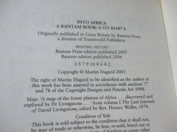 INTO AFRICA - THE DRAMATIC RETELLING OF THE STANLEY-LIVINGSTONE STORY - MARTIN DUGARD