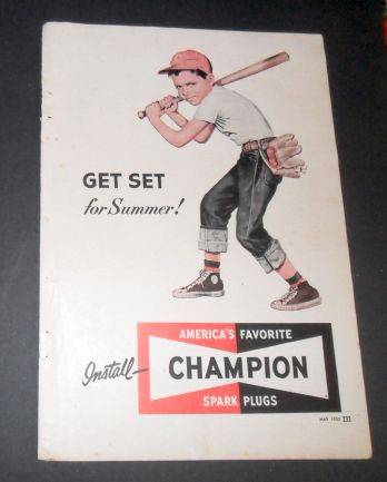 CHAMPION SPARK PLUGS - POPULAR SCIENCE 1952