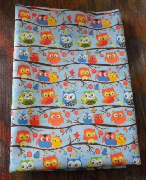 FUN OWLS - POLLY COTTON FABRIC