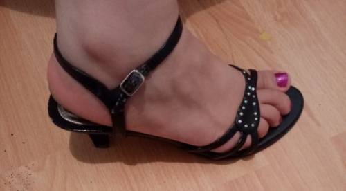 Black studded heels 5