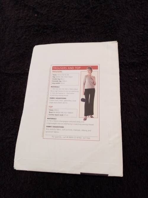 Value Classics trousers and top pattern new and uncut