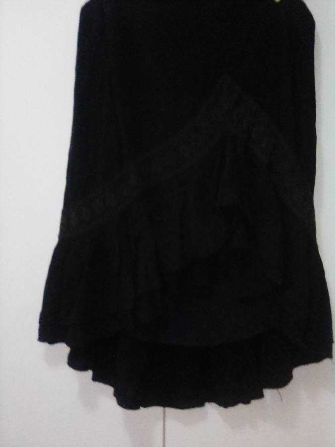 Black ruffle Indian skirt size 16