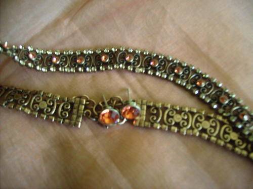 SWAROVSKI PADPARADCHA CHOKER