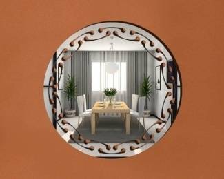 Acrylic Mirror Wall Decor Fancy Circle