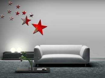 Acrylic Mirror Wall Decor Stars