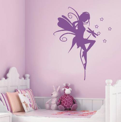 Abstract Fairy Vinyl Decals - Wall Art Stickers