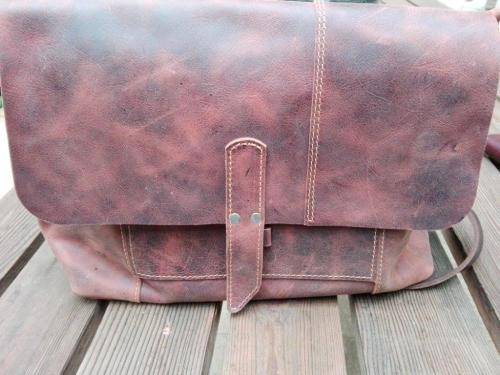 Handmade South African leather bags - 15 inch