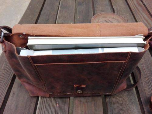 Handmade South African leather bags - 15 inch