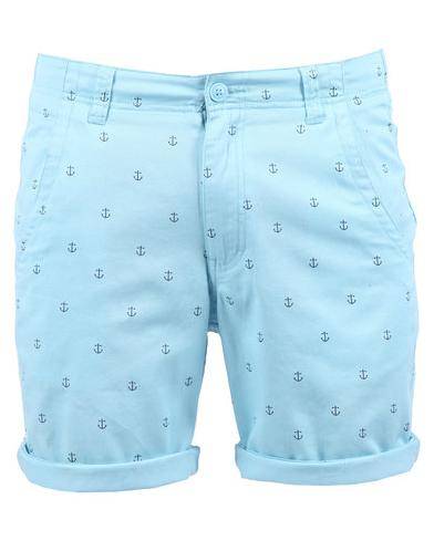 Trendy light blue anchor shorts!!