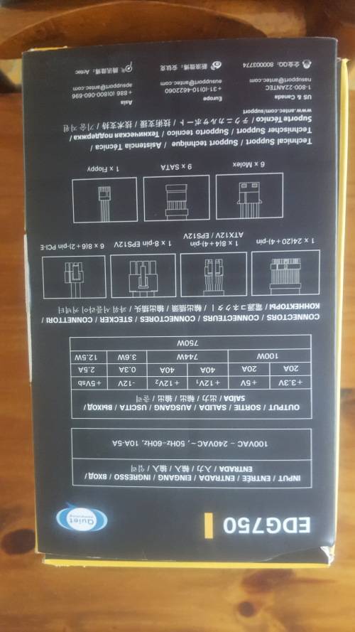 Antec Edge 750w Gaming PSU