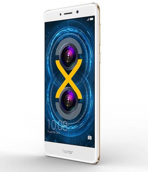 Huawei Honor 6X Dual Camera Unlocked Smartphone, 32GB Gold
