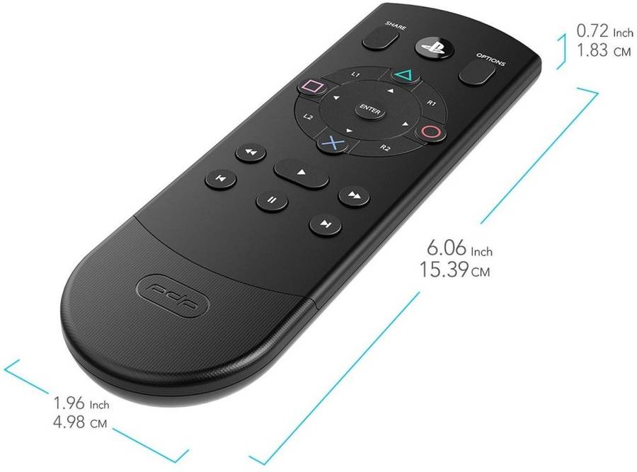PDP Bluetooth Enabled Media Remote Control for Playstation 4