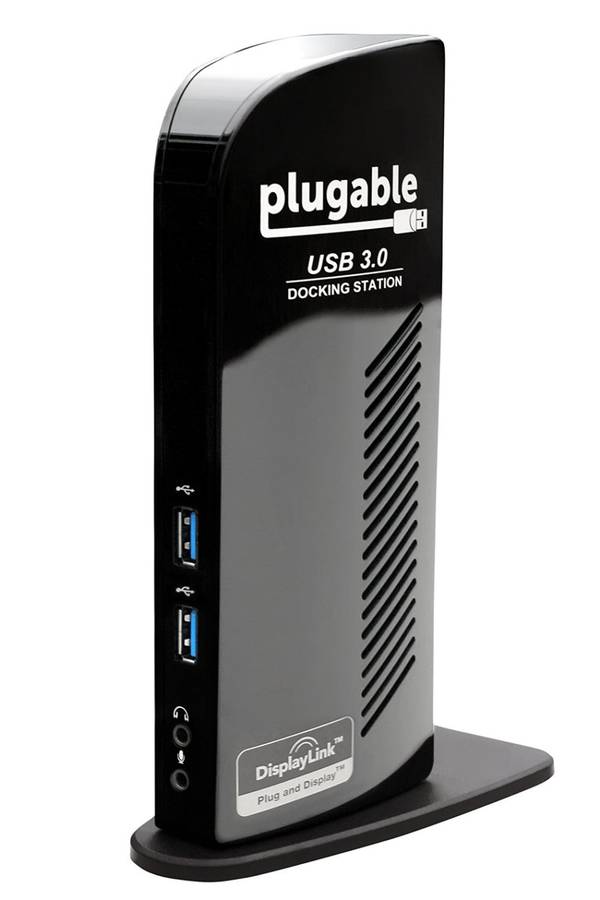 Plugable USB 3.0 Universal Laptop Docking Station for Windows (Dual Video HDMI & DVI / VGA,