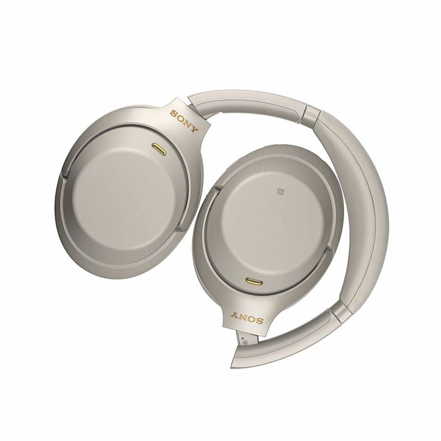 Sony WH1000XM3 Wireless Industry Leading Noise Canceling Over Ear Headphones, Silver (WH-1000XM3/S)