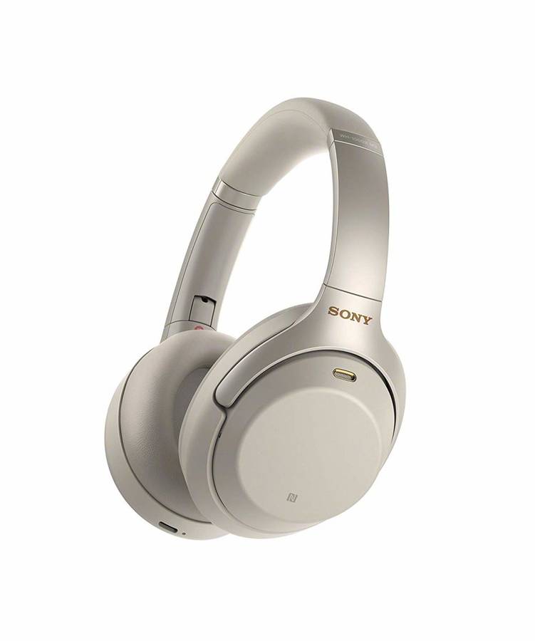 Sony WH1000XM3 Wireless Industry Leading Noise Canceling Over Ear Headphones, Silver (WH-1000XM3/S)