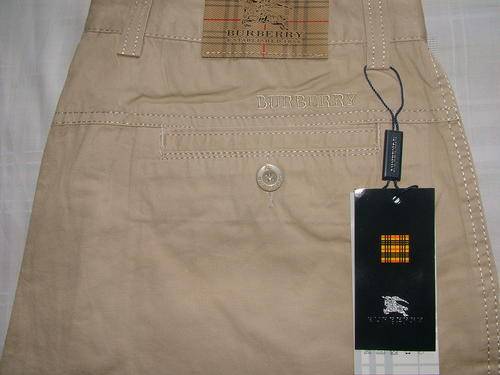 BURBERRY Men's Light Brown Shorts - Size 33