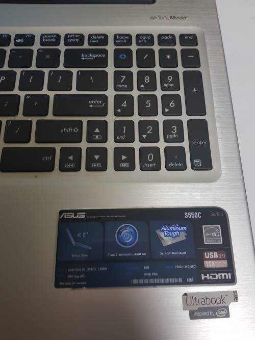 WOW!!ASUS S550C INTEL CORE I5 ULTRABOOK ALUMINUM TOUCH SCREEN LAPTOP MASSIVE BARGAIN!!