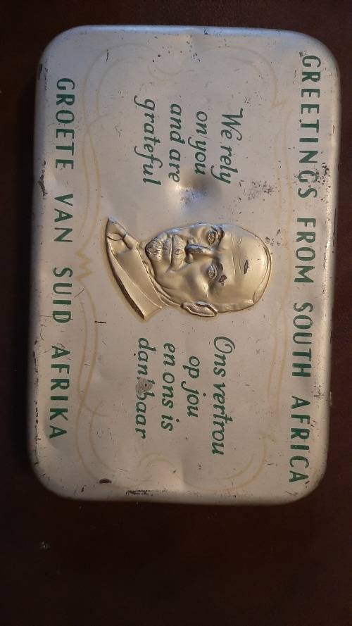 Jan Smuts Christmas tin