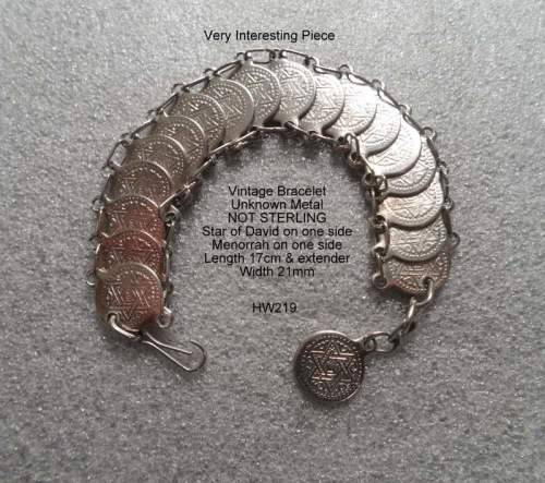 Vintage Star of David Bracelet