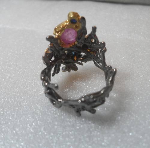 Real Ruby & Sapphire - Solid Sterling