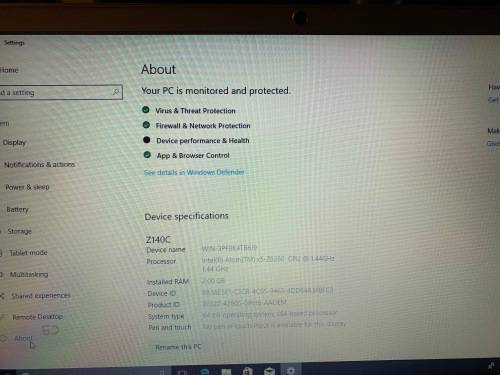 MECCER Z140C INTEL ATOM X5-Z8350