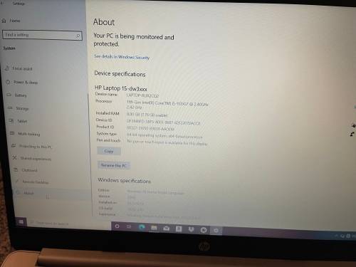 HP 15-dw3003ni i5 11th GEn Laptop New Open Box