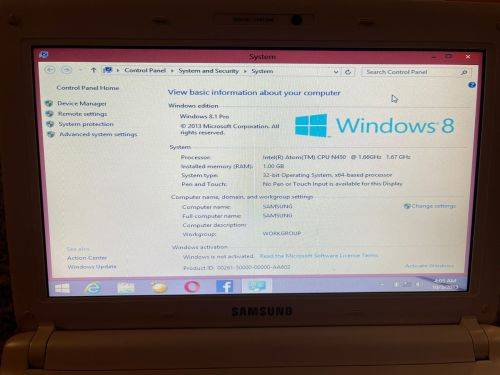 SAMSUNG N150 INTEL ATOM