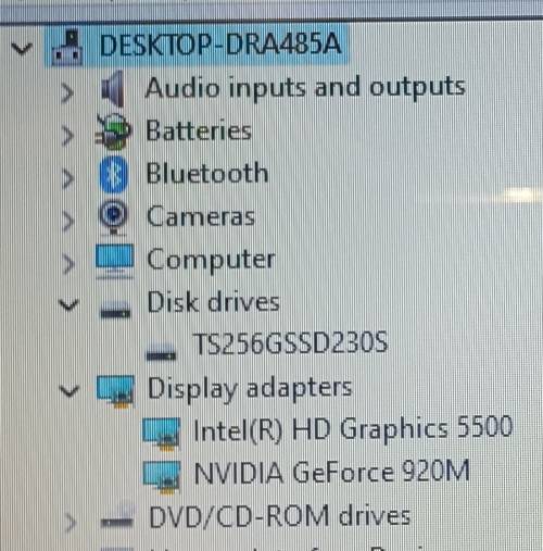 Dell Inspiron 15 3558, i5-5200U@2.2GHz, Nvidia GeForce 920M GPU 2GB VRAM, 16GB RAM, 256GB SSD