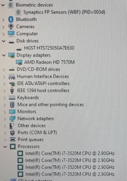 HP EliteBook 8570p, i7-3520M@2.9GHz, Radeon HD7570M Graphics, 8GB RAM,. 500GB HDD, Win 11Pro