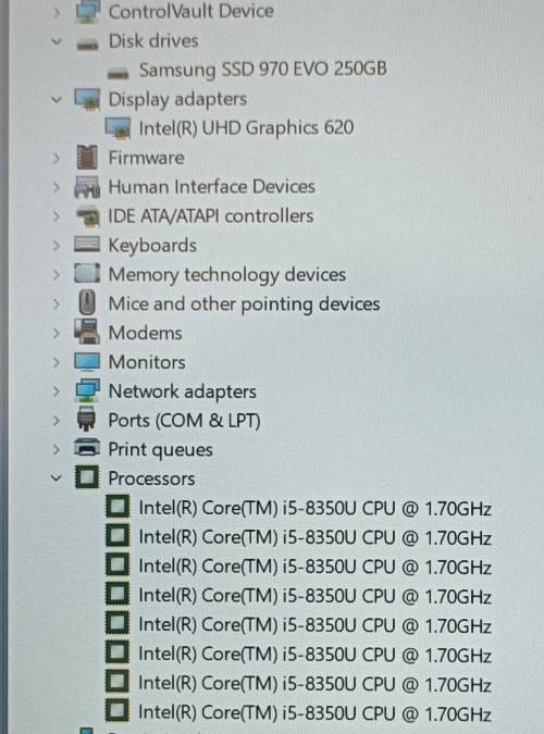 Dell Latitude E5490, 8th Gen i5-8350U@1.9GHz, 12GB RAM, Samsung 250GB SSD, FHD 14` LED Display