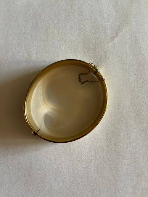 Stunning Solid Vintage 9ct 1/5th Metal Core Bangle!! 21.6 Grams