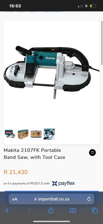 Makita 2107FK Portable Band Saw, with Tool Case New Retail 21k