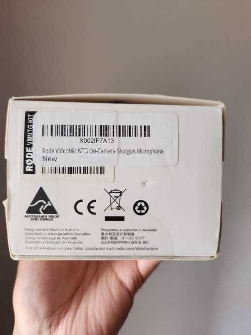 Rode Videomic NTG Microphone Mic Interview Microphone Voice Recording New Sealed