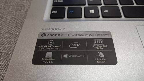 Connex SlimBook 2 L1420, Intel Celeron N3350@1.1GHz, 3GB RAM, 32GB eMMC, 14` HD (1366x768) Display