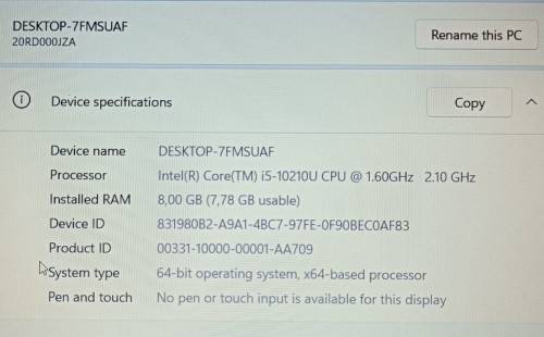 Lenovo ThinkPad E15, 10th Gen Intel i5-10210U@2.1GHz, 8GB RAM, 512GB NVMe SSD, 500GB HDD, 15.6 FHD
