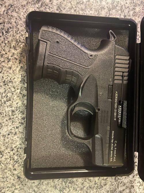 ZORAKI M2906 Semi-Auto Blank Pistol - Black Sounds Like a Real gun