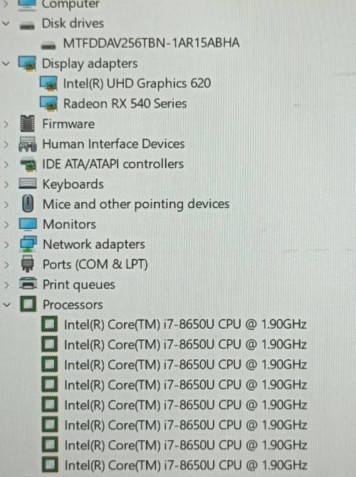 HP EliteBook 840G5, AMD RX540 Graphics, 8th Gen i7-8650U, 16GB RAM, 256GB m.2 SSD, 14" FHD Display