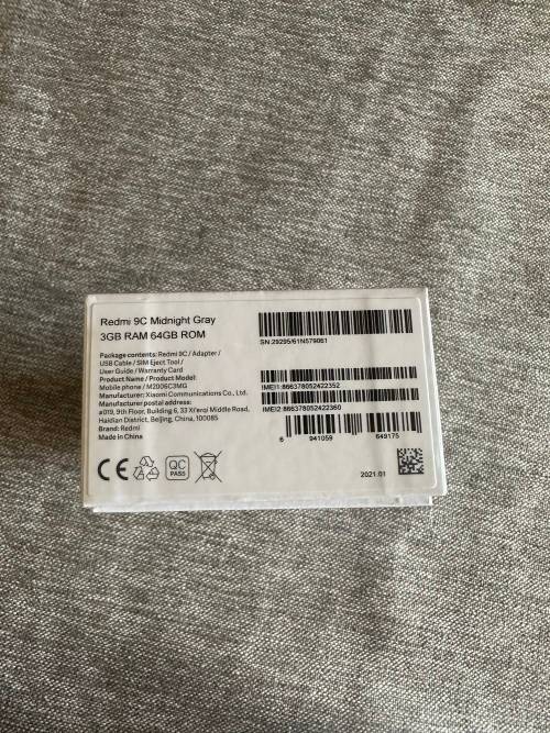 Share Xiaomi Redmi 9C 64GB-Midnight Gray New