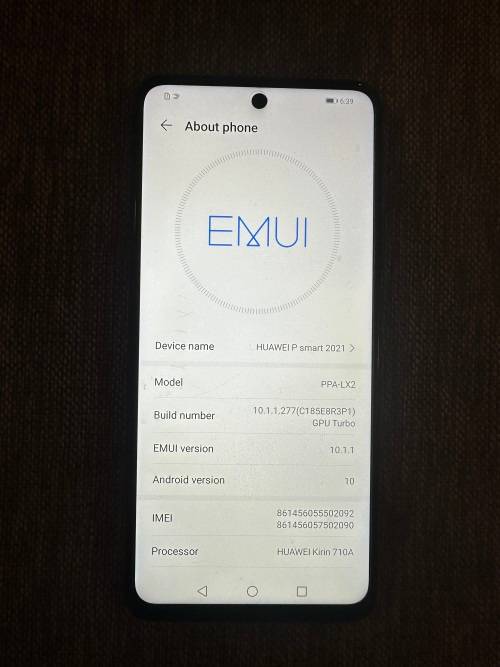 HUAWEI P SMART 2021 4GB RAM 128 GB MEMORY DUAL SIM MINT CONDITION