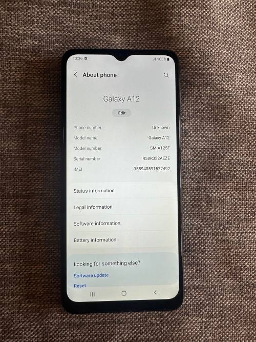 SAMSUNG A12 SINGLE SIM MINT CONDITION