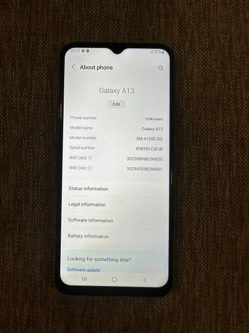 Samsung Galaxy A13 64GB LTE Dual Sim -Grey Mint