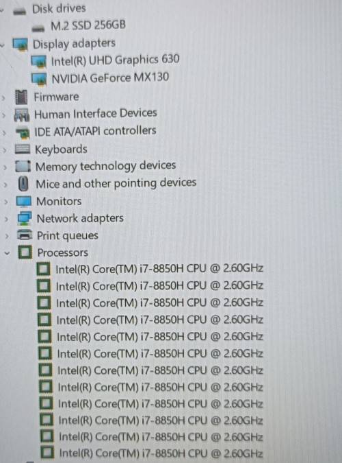 Dell Latitude 5591, Nvidia MX130 GPU, i7-8850H@2.6GHz, 16GB RAM, 256GB m.2 SSD, 15` FHD Display