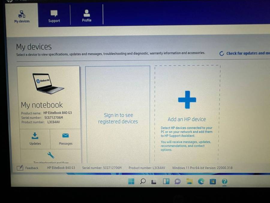 HP EliteBook 840 G3, Intel i5-6200U@2.3GHz, 8GB RAM,  500GB HDD NEW BATTERY LTE